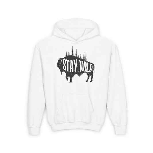 Stay Wild Buffalo Youth Hoodie