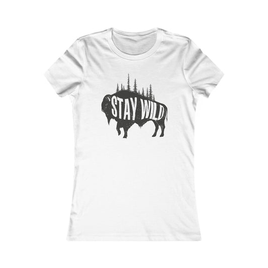 Women's T-Shirt - Buffalo Stay Wild Design